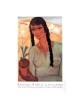 Girl with a Flower Pot. Reuven Rubin (Poster)